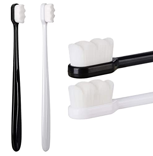hongjin Extra Soft Toothbrush, Ultra Soft-bristled Adult Toothbrush Micro Nano 15000 Floss Bristle Good Cleaning Effect for Sensitive Teeth Oral Gum Recession