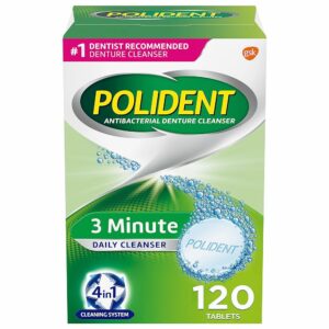 Read more about the article Discover the Convenience and Refreshing Minty Clean with Polident 3-Minute Denture Cleanser – Whitening, 120 Count